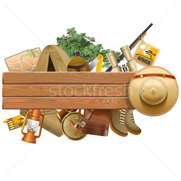 Vector Board With Safari Hat Vector Illustration Dashadima 600x600 Vector Board With Safari Hat Vector Illustration Dashadima