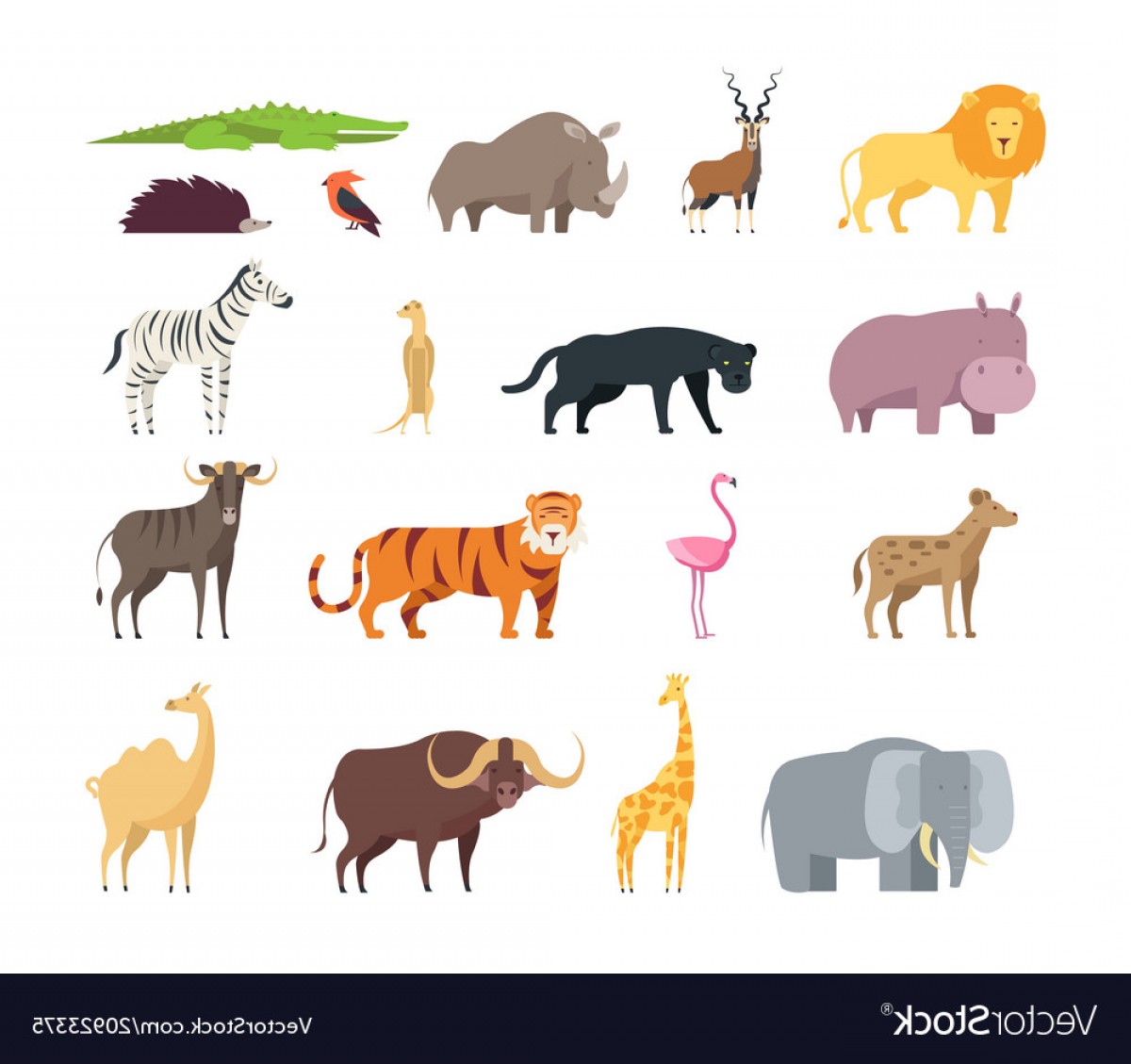 1200x1129 Safari Zoo Vector Lamaison