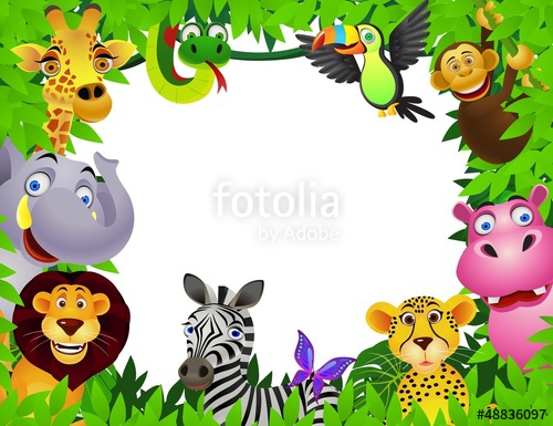 500x385 Safari Animal Cartoon Stock Image And Royalty Free Vector