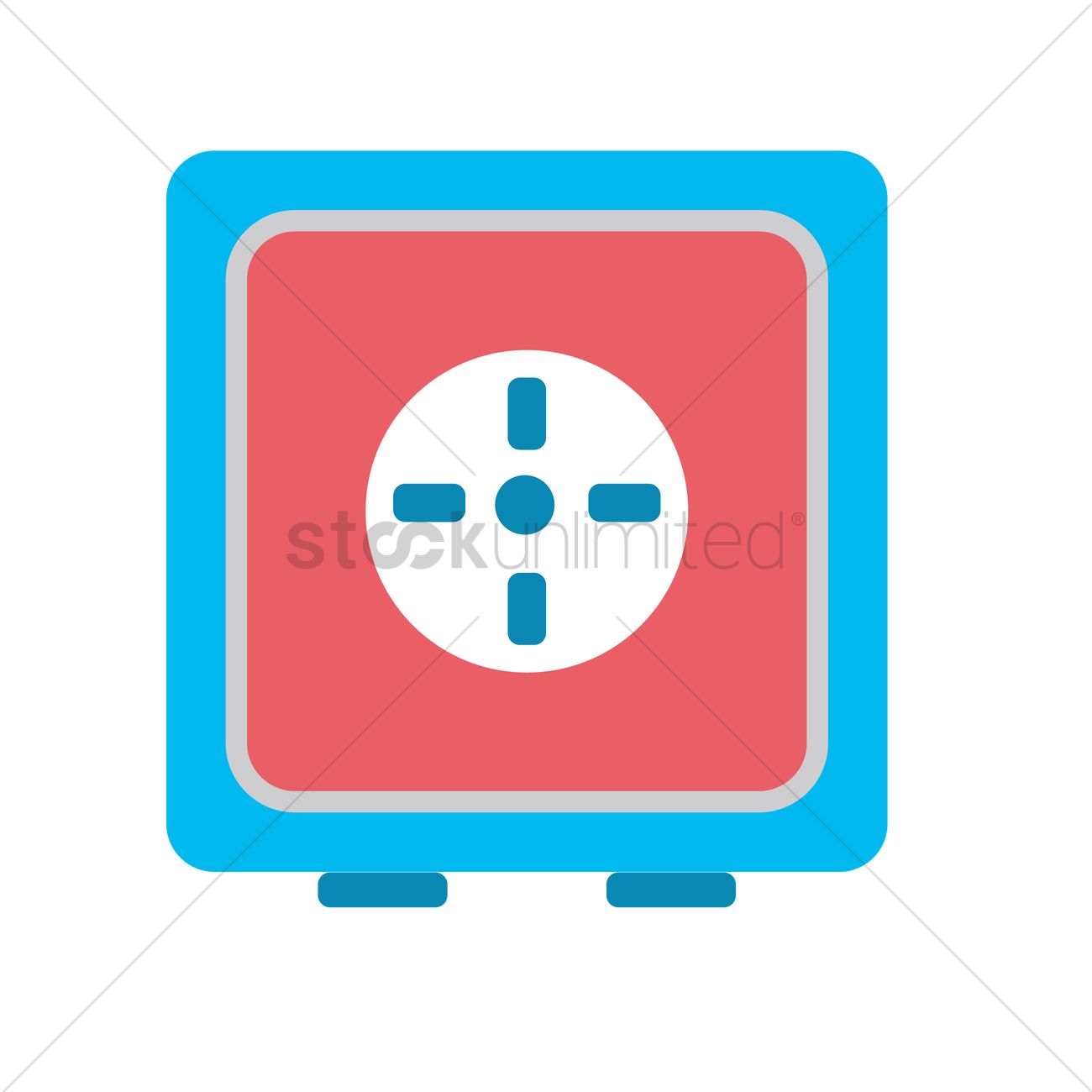 Safe Box Vector Image 1300x1300 Safe Box Vector Image