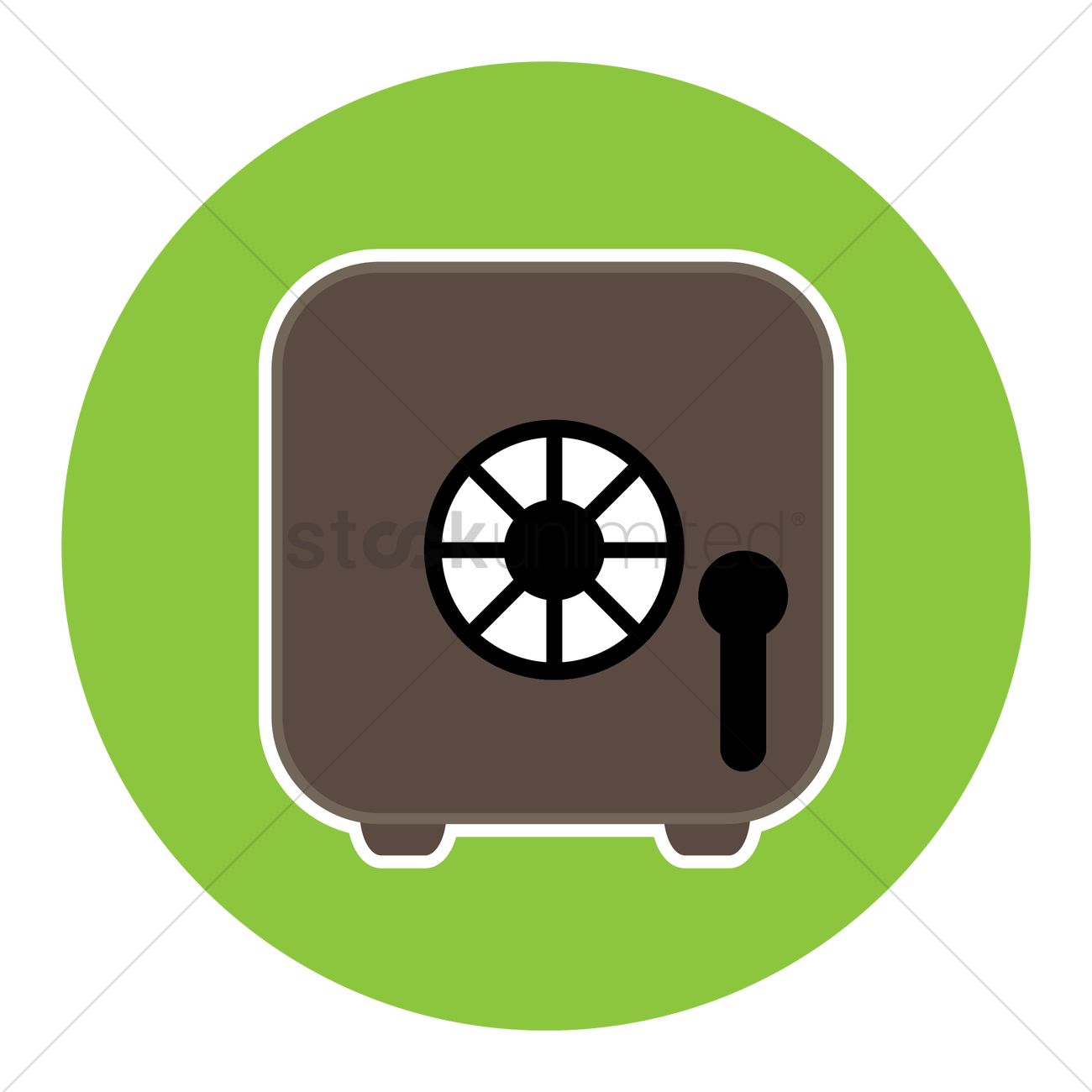 Safe Box Vector Image 1300x1300 Safe Box Vector Image