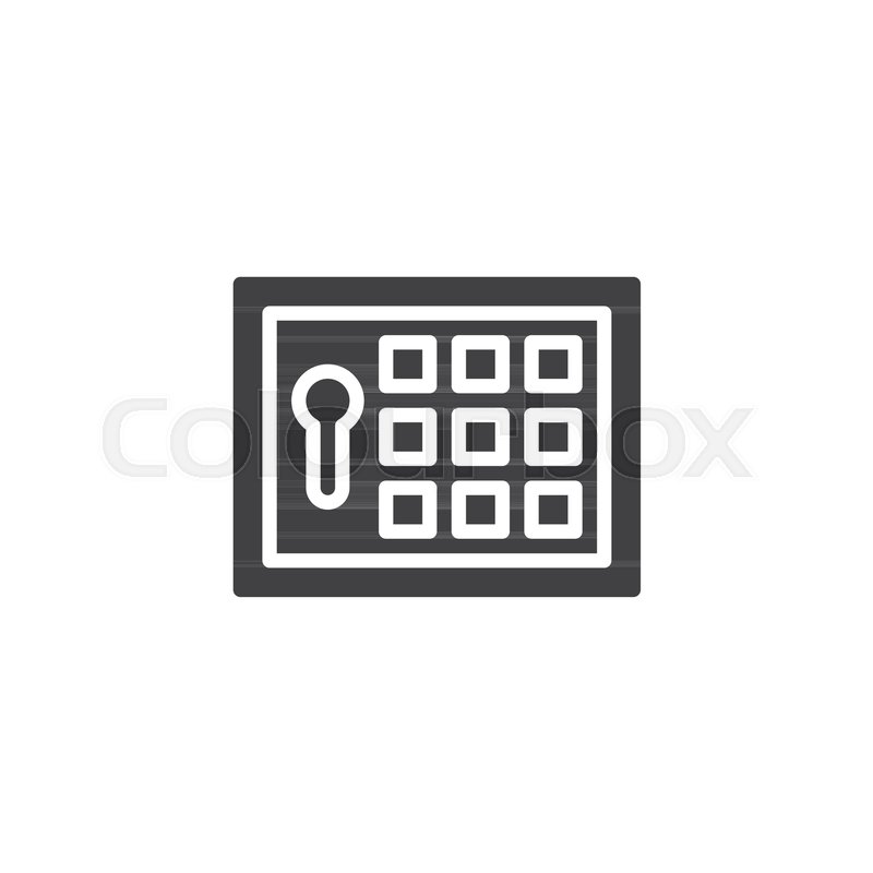 Safe Box With Safety Code Icon Vector, Stock Vector Colourbox 800x800 Safe Box With Safety Code Icon Vector, Stock Vector Colourbox