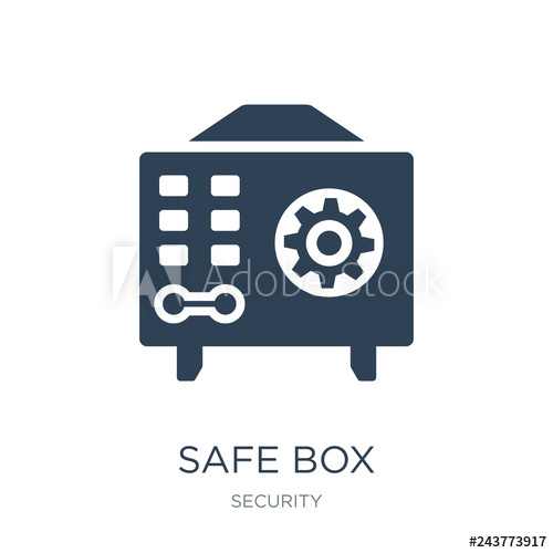 Safe Box Icon Vector On White Background, Safe Box Trendy Filled 500x500 Safe Box Icon Vector On White Background, Safe Box Trendy Filled