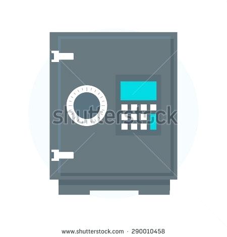 Safe Box Vector 450x470 Safe Box Vector