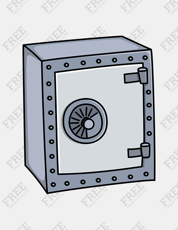 Free Graphic Angle View Of A Safebox 585x755 Free Graphic Angle View Of A Safebox