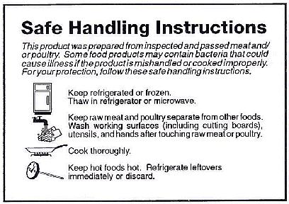 408x288 Usda Safe Handling Instructions Label For Meat And Poultry
