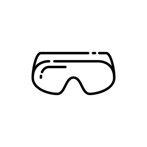 Safety Goggles Outline Icon 490x490 Safety Goggles Outline Icon