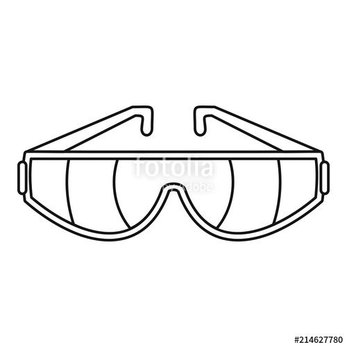 Safety Glasses Icon Outline Illustration Of Safety Glasses Vector 500x500 Safety Glasses Icon Outline Illustration Of Safety Glasses Vector