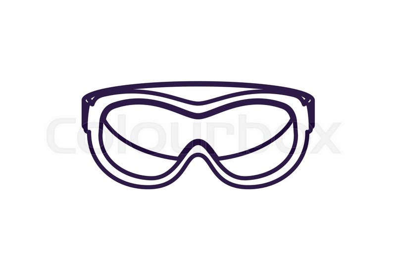 Safety Glasses Isolated Vector Icon Stock Vector Colourbox 800x545 Safety Glasses Isolated Vector Icon Stock Vector Colourbox
