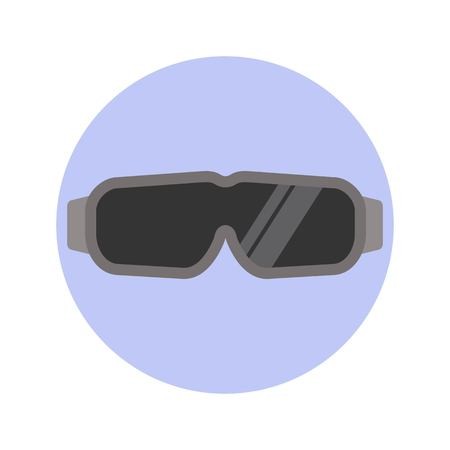 Safety Goggles Glasses Isolated On Blue Background Flat Styled 450x450 Safety Goggles Glasses Isolated On Blue Background Flat Styled