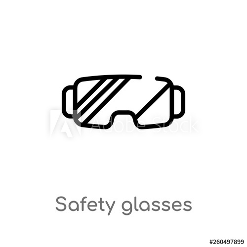 Outline Safety Glasses Vector Icon Isolated Black Simple Line 500x500 Outline Safety Glasses Vector Icon Isolated Black Simple Line
