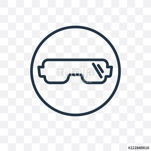 Safety Glasses Icon Isolated On Transparent Background Simple 500x500 Safety Glasses Icon Isolated On Transparent Background Simple