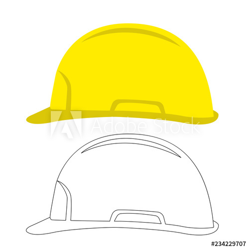 Worker Safety Helmet, Vector Illustration Flat Style 500x500 Worker Safety Helmet, Vector Illustration Flat Style