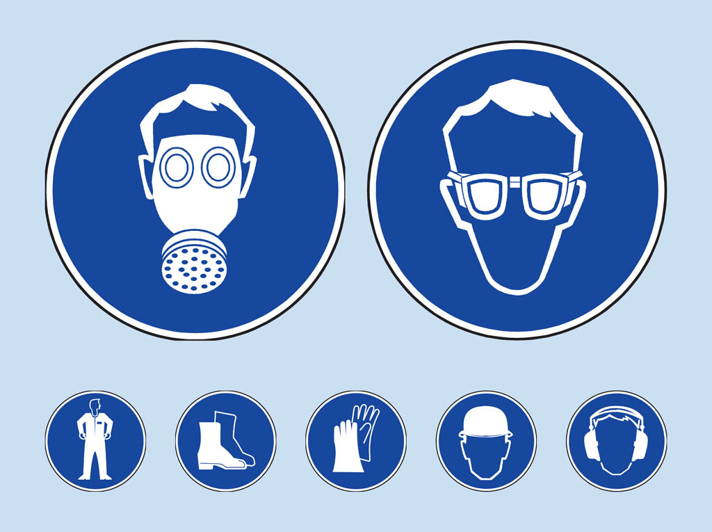 1024x765 Safety Icons Vector Art Graphics