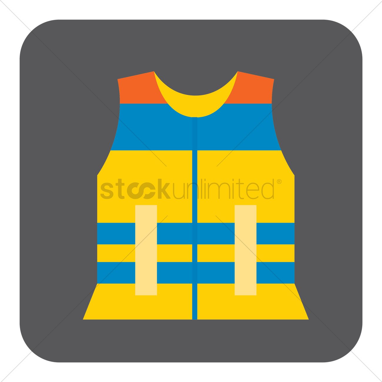 1300x1300 Safety Jacket Vector Image