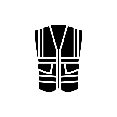 490x490 Safety Vest With Pocket Glyph Icon
