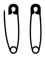 156x200 Safety Pin Free Vector Art