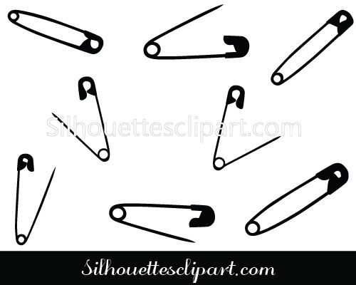 500x400 Safety Pins Vector Graphics Study Vector Graphics, Vector