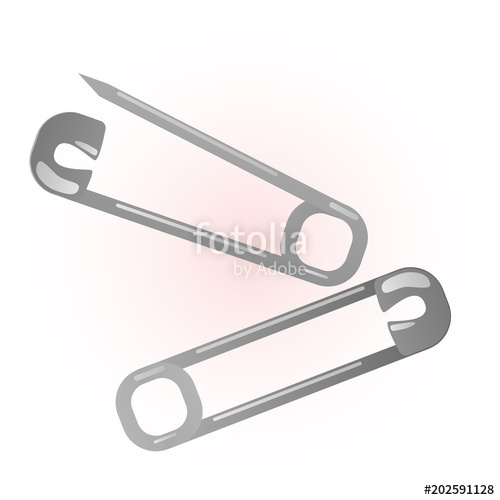 500x500 Safety Pin Vector Illustration Stock Image And Royalty Free