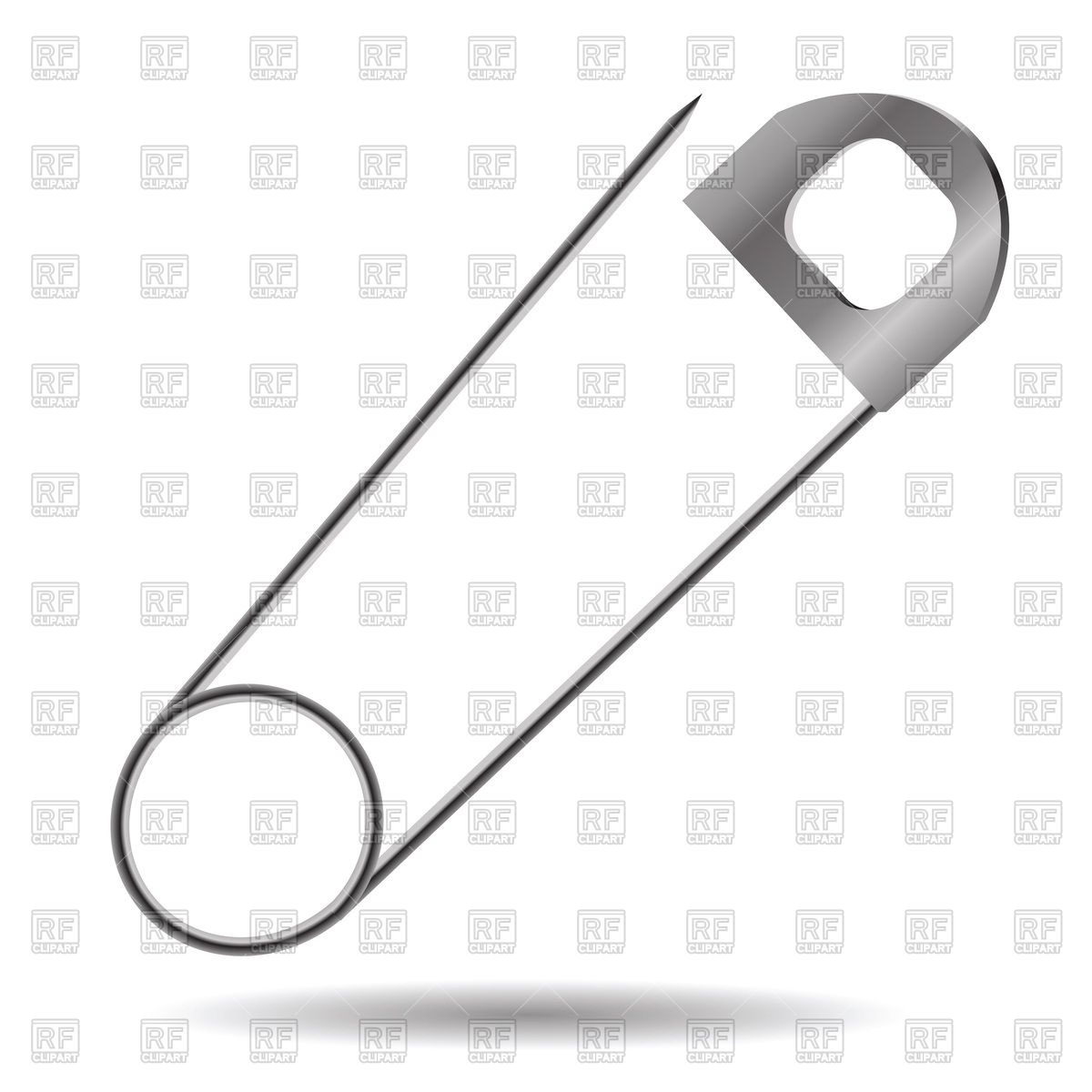1200x1200 Steel Safety Pin Vector Image Of Objects
