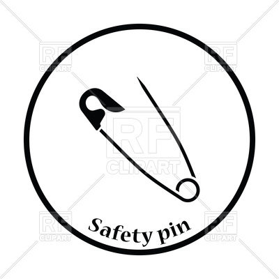 400x400 Icon Of Tailor Safety Pin Vector Image Of Objects Angelp
