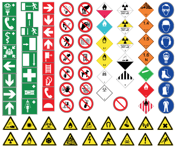 600x500 Health And Safety Signs Free Vector Free Vectors Health