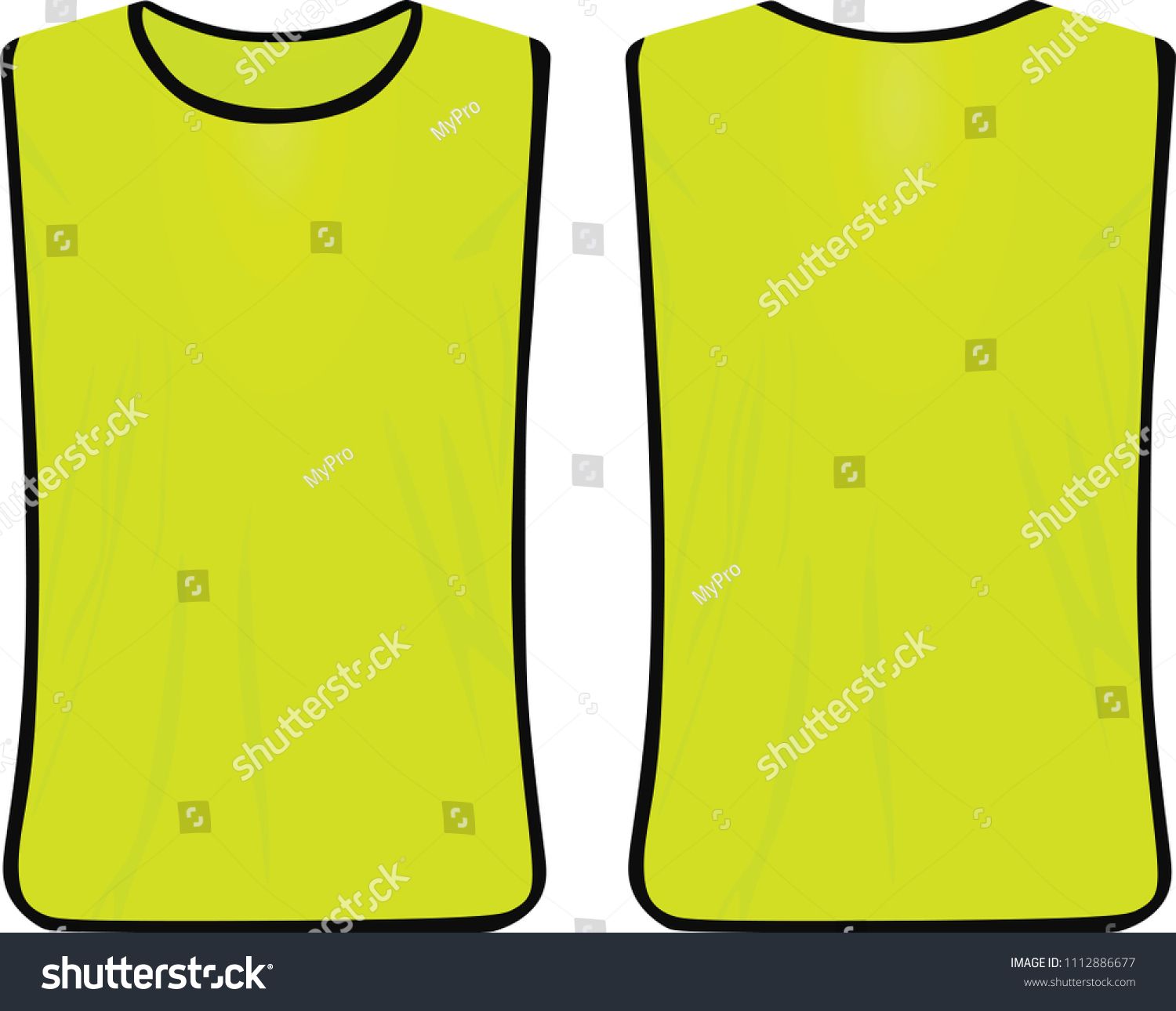 1500x1290 Yellow Safety Vest Vector Illustration Safety Yellow Vest