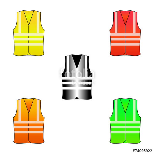 500x500 Safety Vest Vector Stock Image And Royalty Free Vector