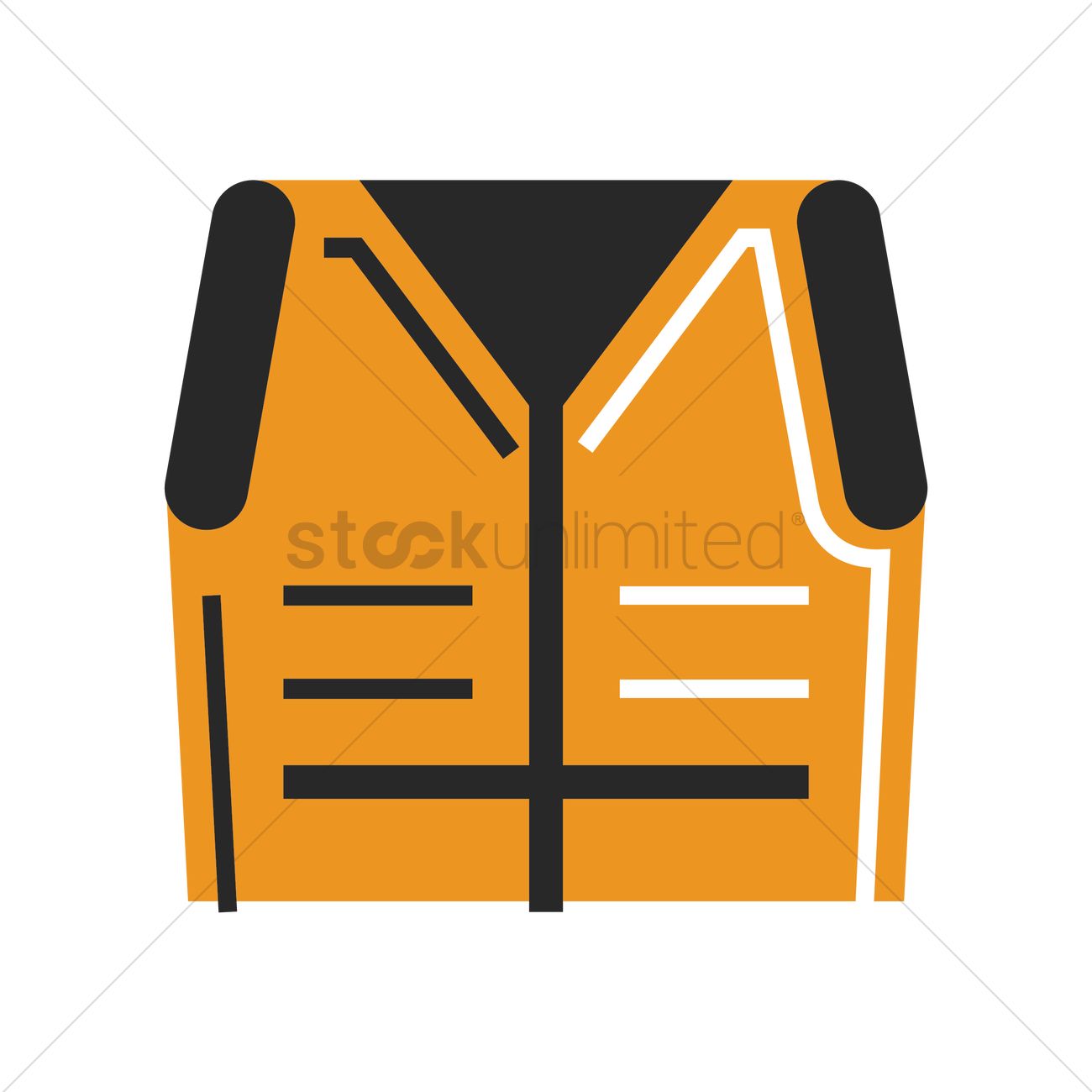 1300x1300 Construction Safety Vest Vector Image