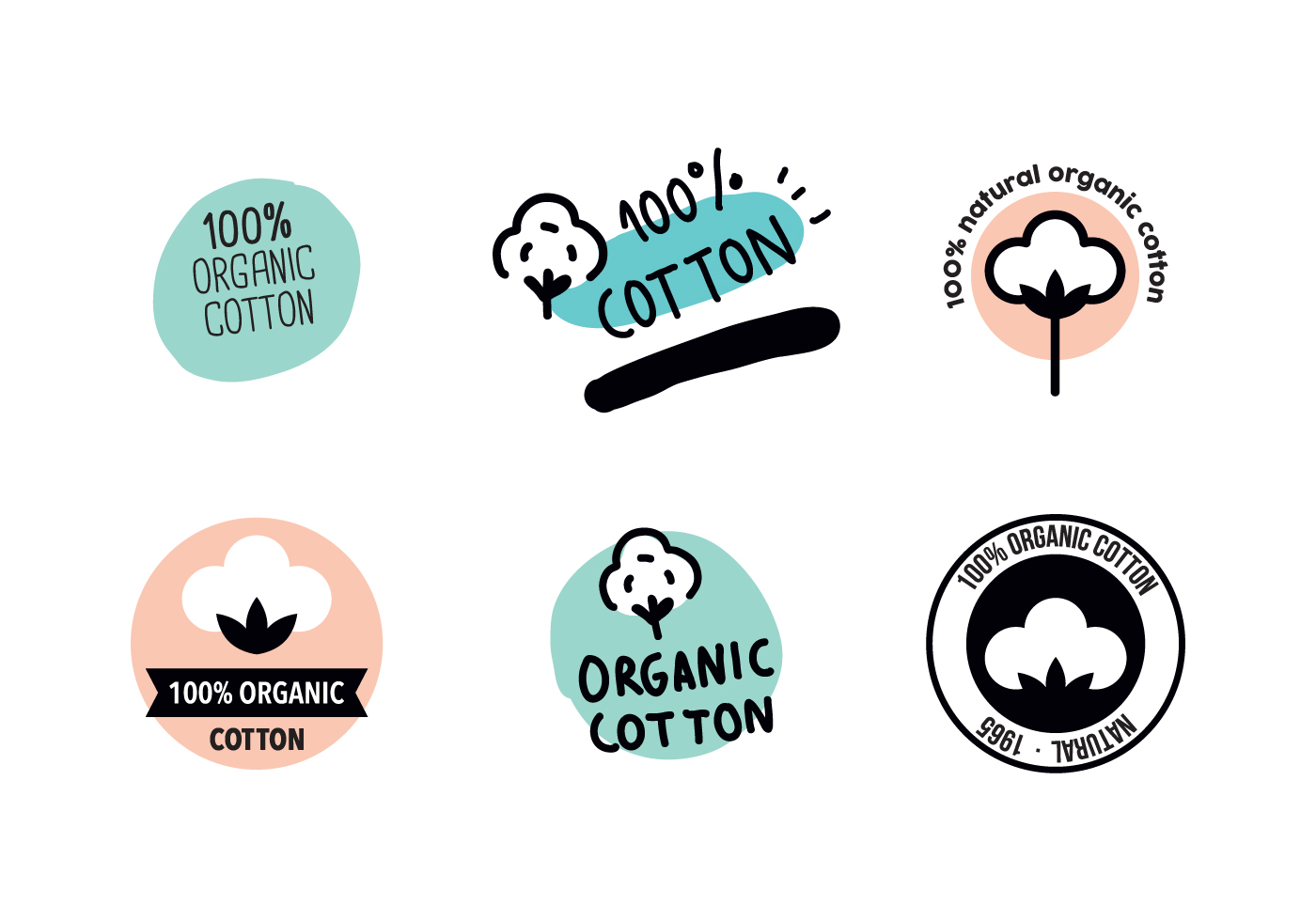1400x980 Organic Logo Free Vector Art