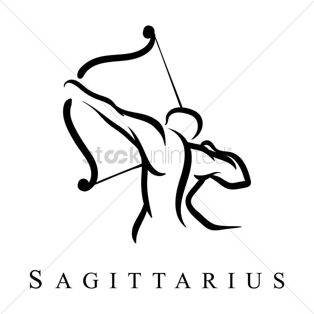 Sagittarius знак вектор