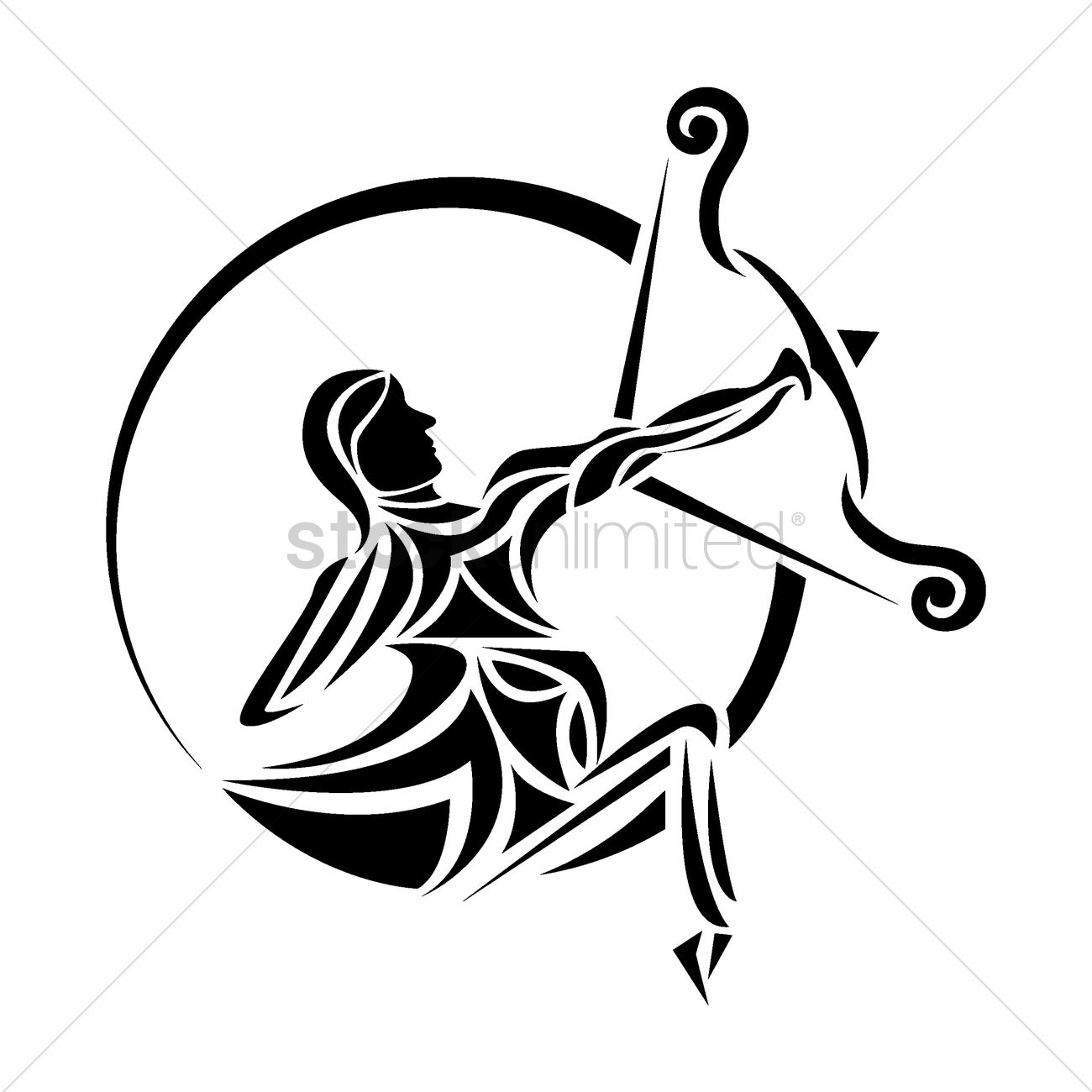 Sagittarius Vector Image 1300x1300 Sagittarius Vector Image