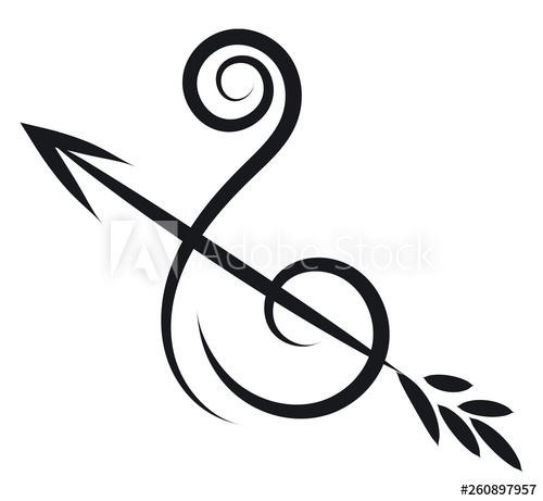 Simple Black And White Sketch Of Horoscope Sign Sagittarius Vector 500x461 Simple Black And White Sketch Of Horoscope Sign Sagittarius Vector