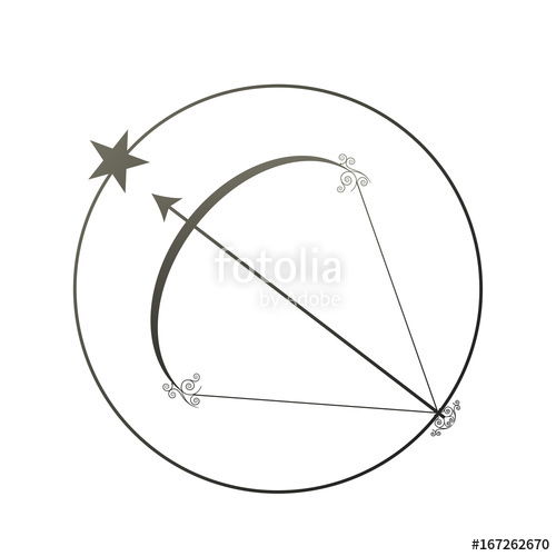 Zodiac Sign Sagittarius Vector Illustration Stock Image 500x500 Zodiac Sign Sagittarius Vector Illustration Stock Image
