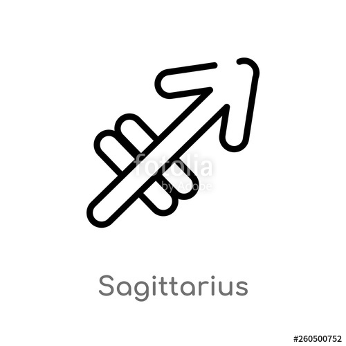 Outline Sagittarius Vector Icon Isolated Black Simple Line 500x500 Outline Sagittarius Vector Icon Isolated Black Simple Line