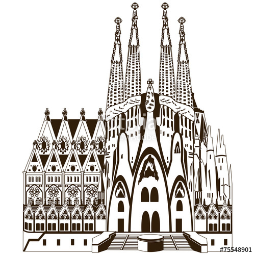 500x500 Sagrada Familia Stock Image And Royalty Free Vector