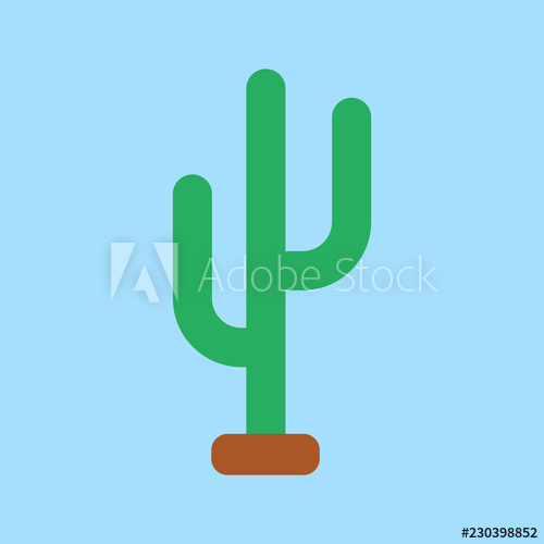 Saguaro Cactus Flat Icon On Isolated Transparent Background 500x500 Saguaro Cactus Flat Icon On Isolated Transparent Background