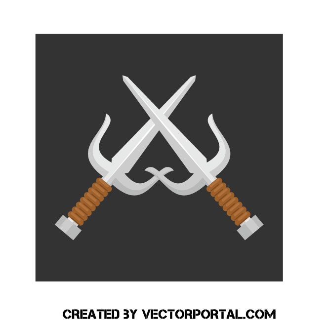 660x660 Sai Ninja Weapon Clip Art