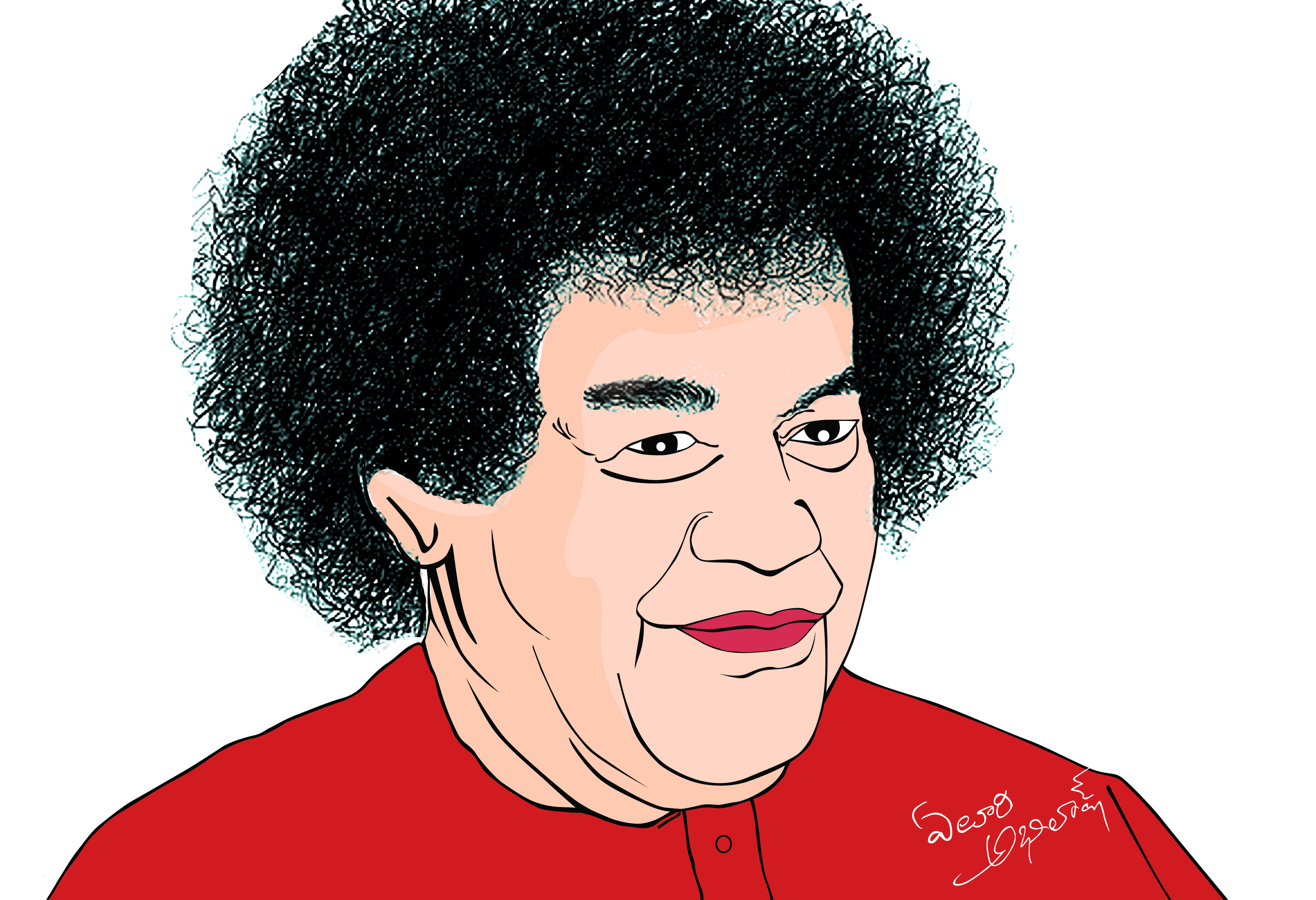 5700x3900 Sathya Sai Baba Vector Art Art, Vector Art, Sathya Sai Baba