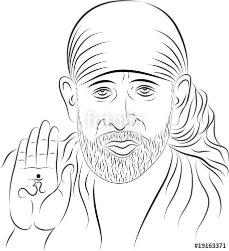 457x500 Shirdi Sai Baba, Was An Indian Guru, Yogi And Fakir Stock Image