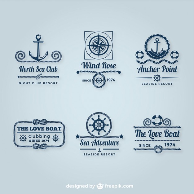 626x626 Sailing Logos Pack Vector Free Download