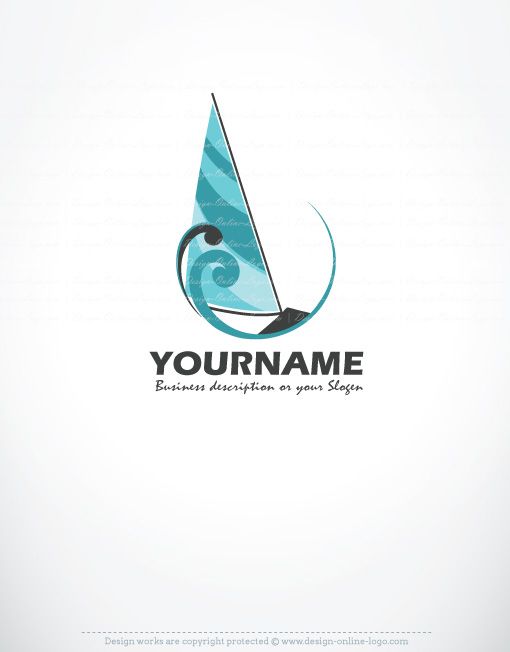 510x652 Exclusive Design Sailboat Logo + Compatible Free Business Card