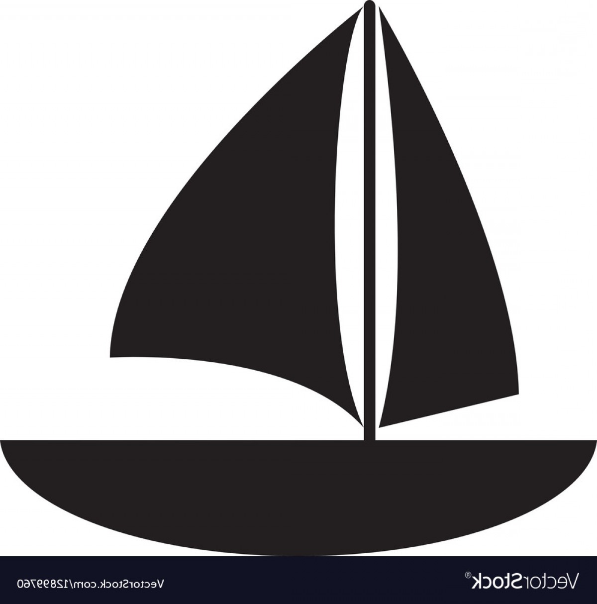 1200x1214 Sail Boat Silhouette Vector Wallkeeper