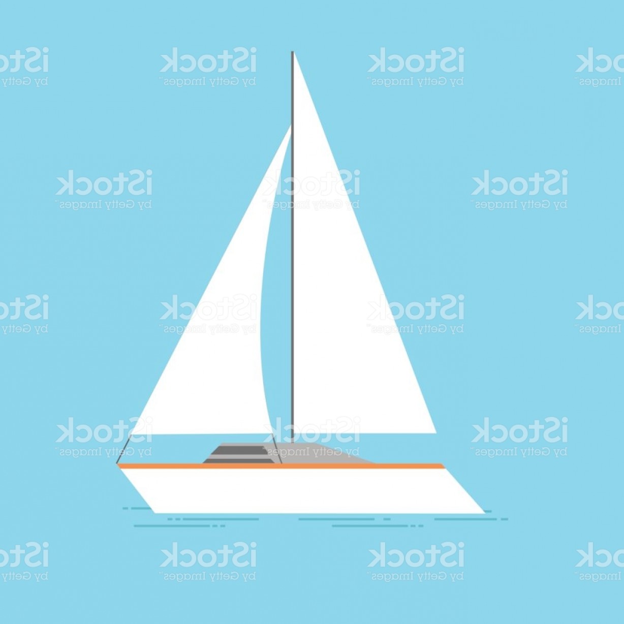1228x1228 Sailing Ship Vector Illustration Isolated On Transparent