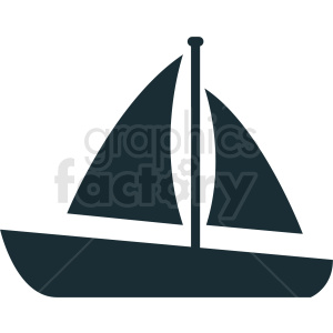 300x300 Sail Boat Vector Icon Design No Background Clipart Royalty Free