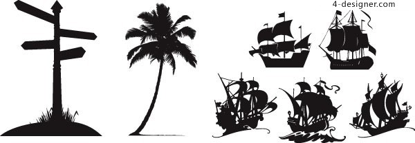 Sailboat Silhouette Vector