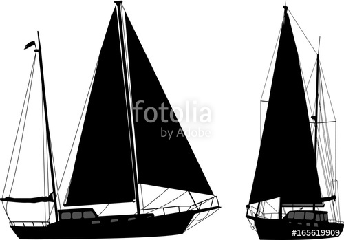 500x349 Sailboat Silhouettes