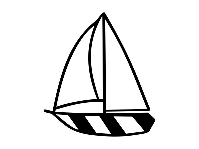 794x596 Boat Sail Boat Sailboat Silhouette Boat Etsy