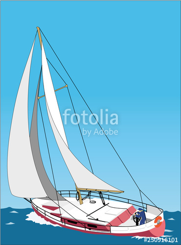 370x500 Sailboat Vector Illustration Stock Image And Royalty Free Vector