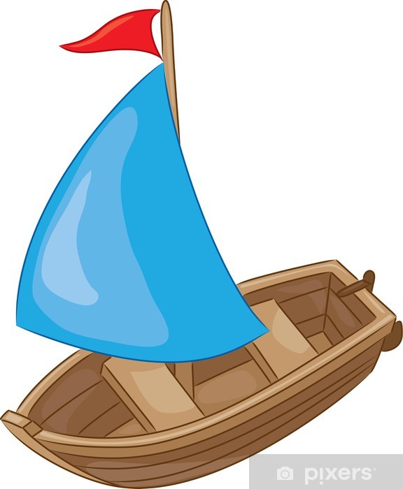 576x700 Sailboat Vector Illustration Wall Mural We Live